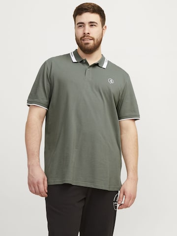 Jack & Jones Plus Shirt 'HASS' in Groen: voorkant