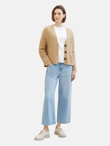 TOM TAILOR Strickjacke in Beige