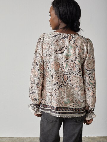 SISTERS POINT Blus 'NOKI' i beige