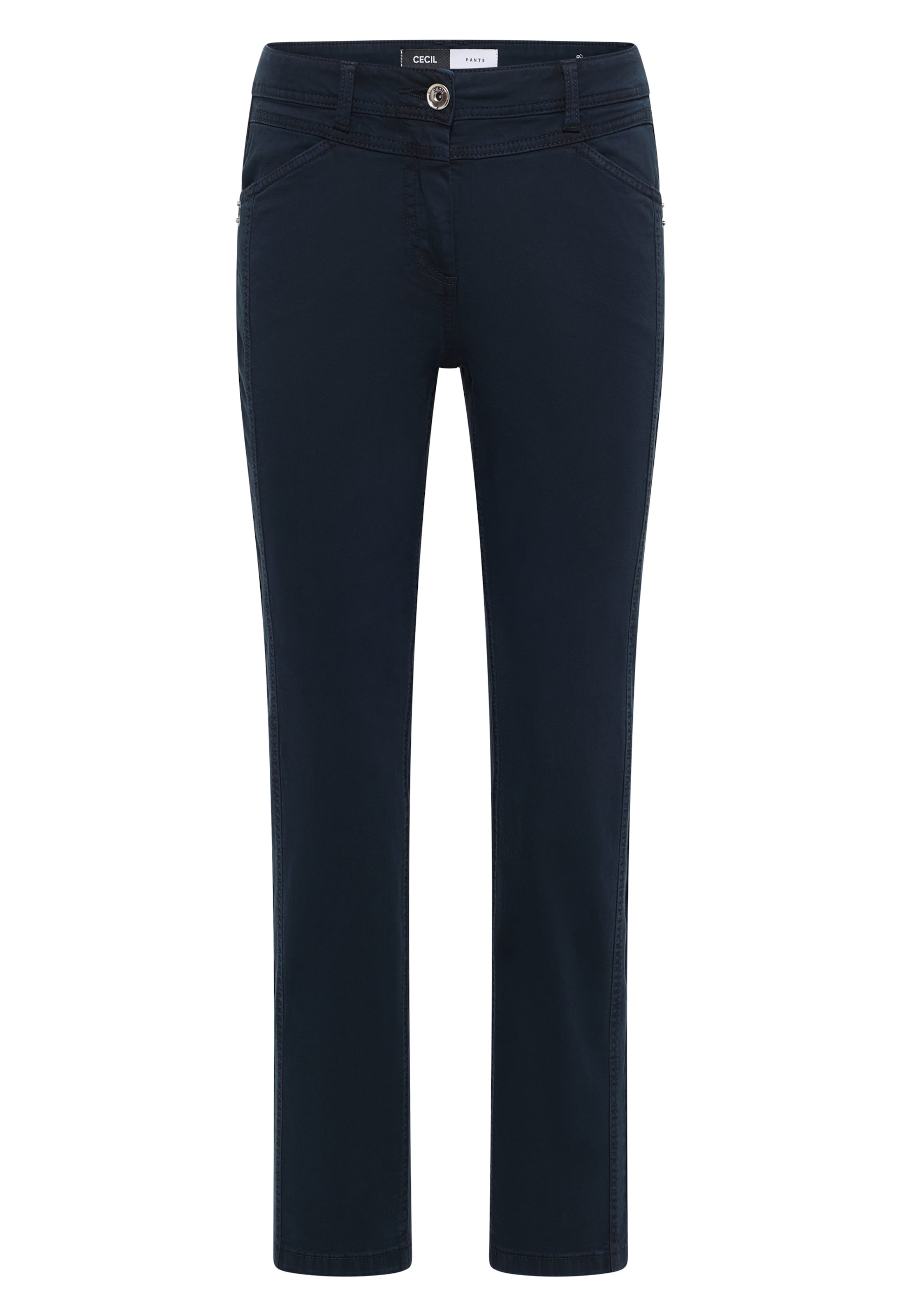 CECIL Slim fit Pants 'Toronto' in Blue: front