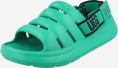 Sandale UGG pe verde jad / negru, Vizualizare produs