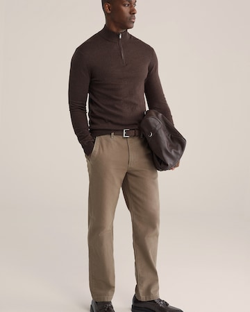 WE Fashion Štandardný strih Nohavice - Hnedá