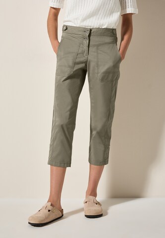 CECIL Slim fit Pants in Brown: front