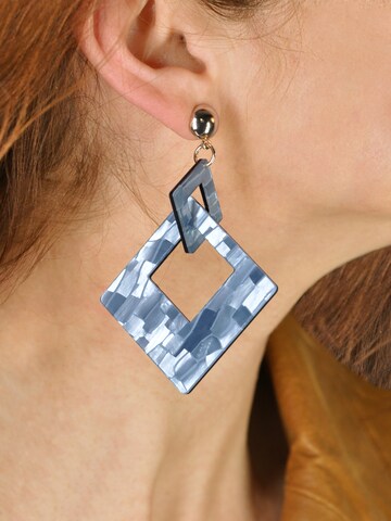 Boucles d'oreilles Steuer en gris : devant