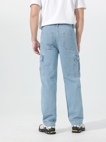 Youthup Loose fit Cargo Jeans in Blue