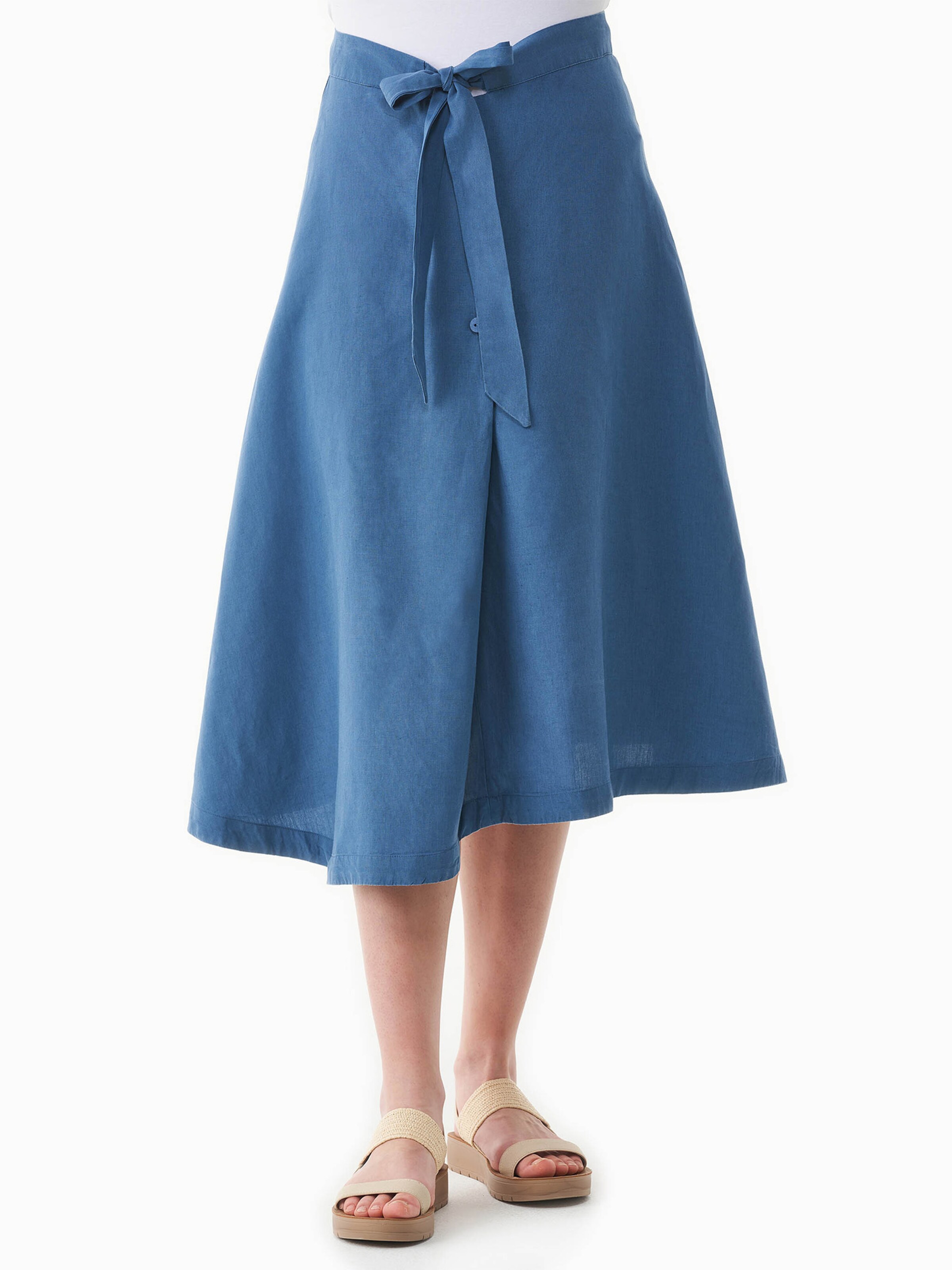 Organication Skirt in Blue: front