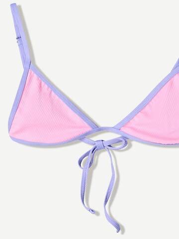 Bershka Triangle Bikini in Pink
