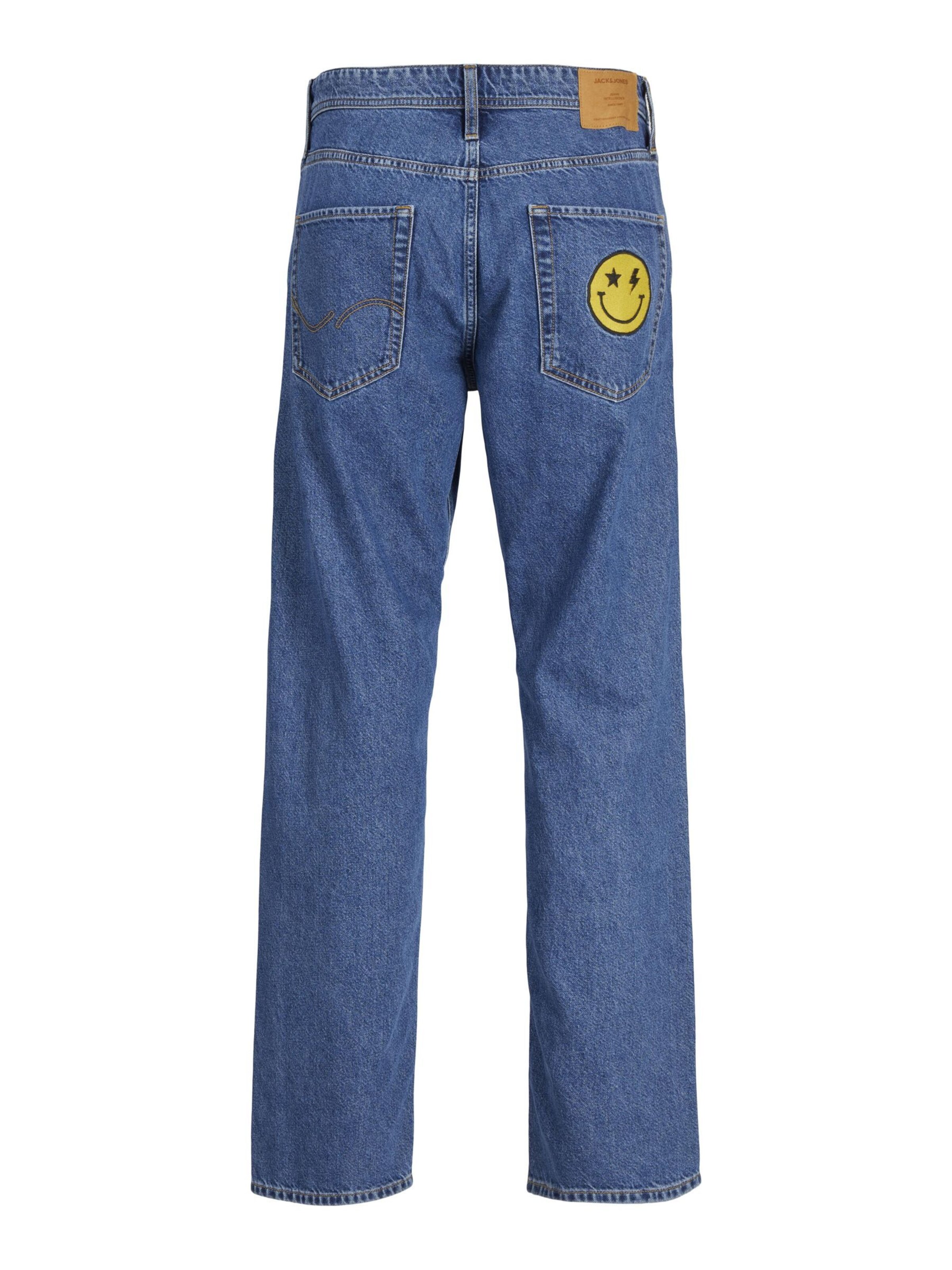 JACK & JONES Loosefit Jeans 'JJIEDDIE JJORIGINAL' in Blau
