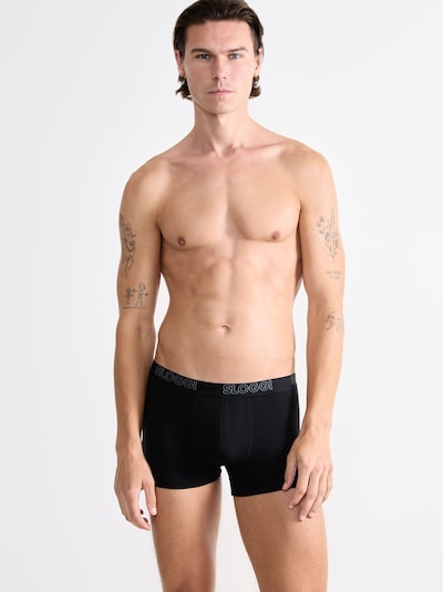 SLOGGI Boxer shorts 'Ready To Go' in Black / White, Item view