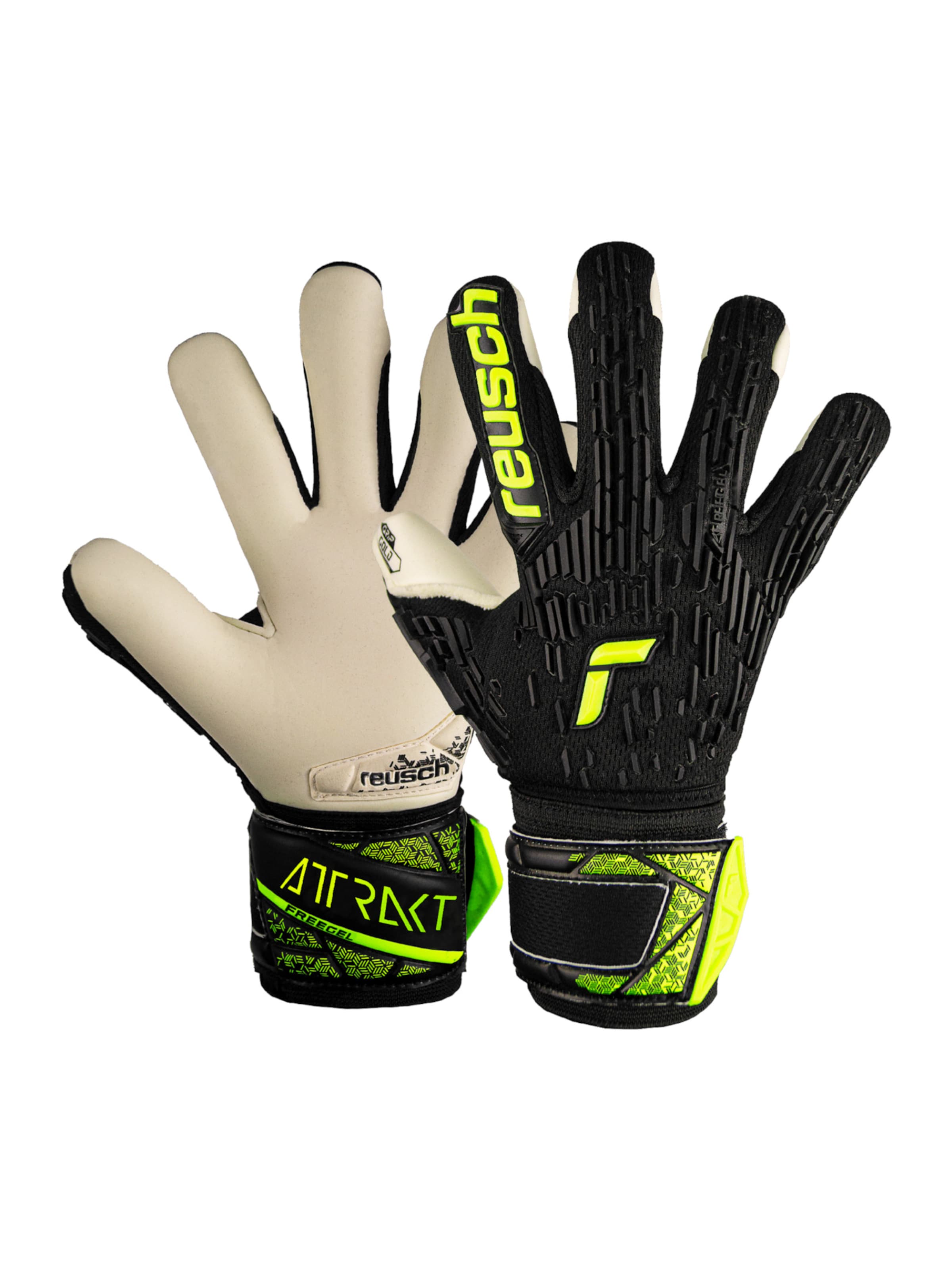 REUSCH Sporthandschoenen 'Attrakt Freegel' in Zwart: voorkant