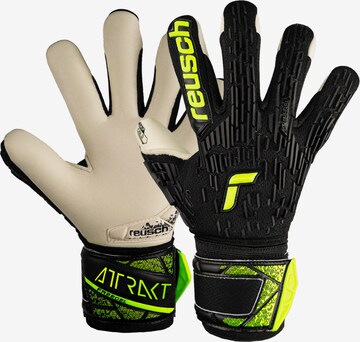 REUSCH Athletic Gloves 'Attrakt Freegel' in Black: front