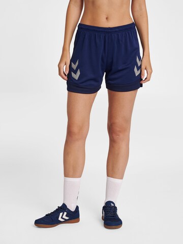 Hummel Regular Sportshorts 'Poly' in Blau: predná strana