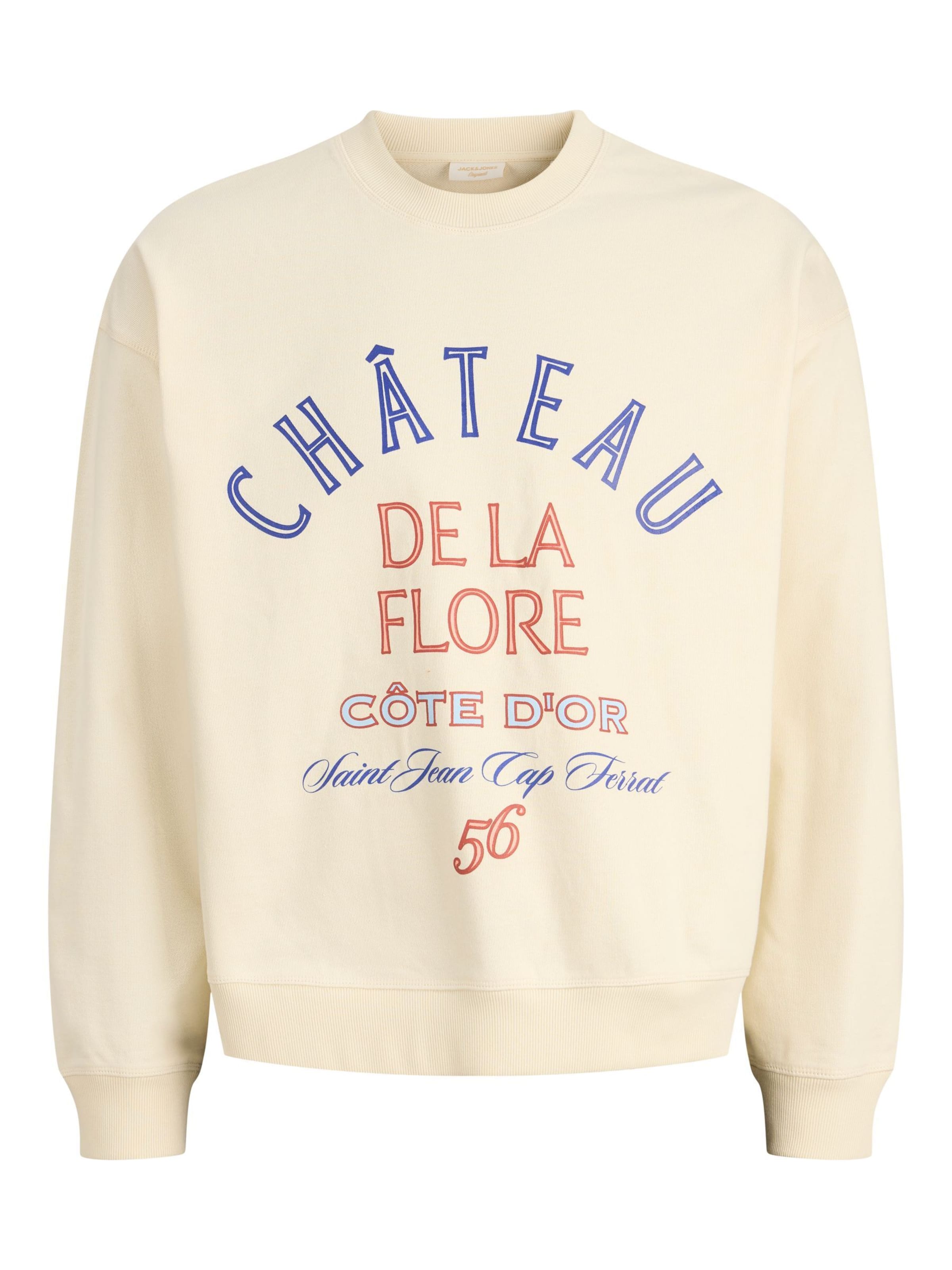 Sweat-shirt JACK & JONES en blanc : devant
