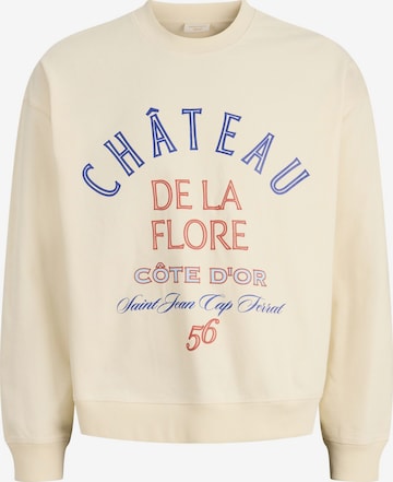 Sweat-shirt JACK & JONES en blanc : devant