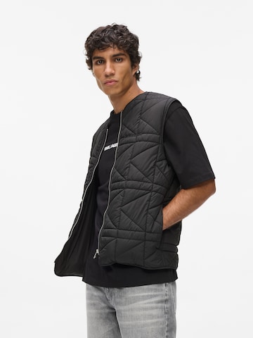 Gilet di Karl Lagerfeld in nero: frontale