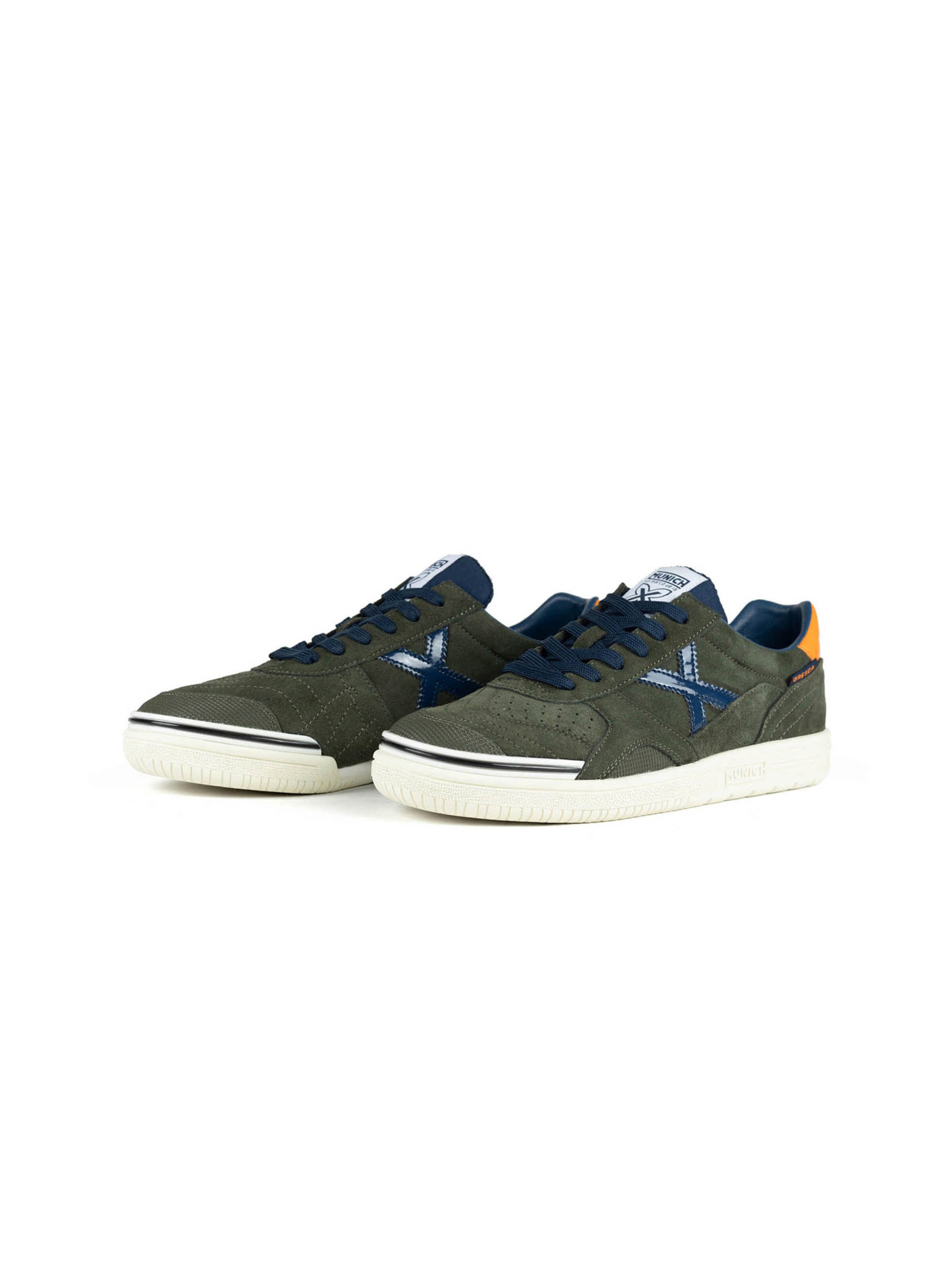 Baskets basses ' GRESCA ' MUNICH en vert : devant