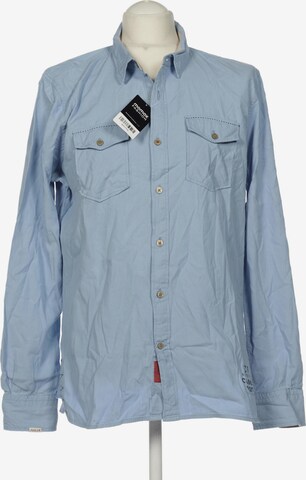 Gaastra Button Up Shirt in XL in Blue: front