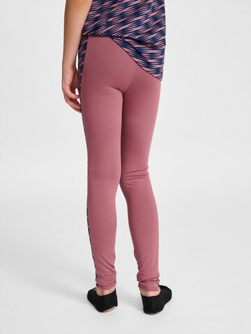 Hummel Skinny Sportbroek in Roze