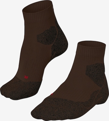 FALKE Athletic Socks 'RU Trail' in Brown: front