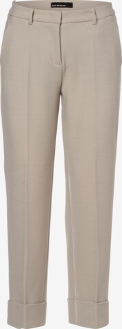 Cambio Regular Pleat-Front Pants 'Krystal' in Beige: front