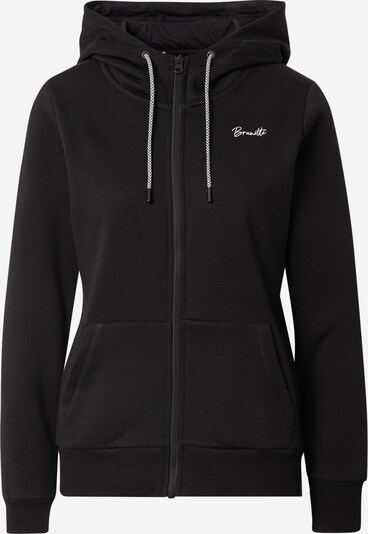 BRUNOTTI Sports sweat jacket 'Judy-N' in Black / White, Item view