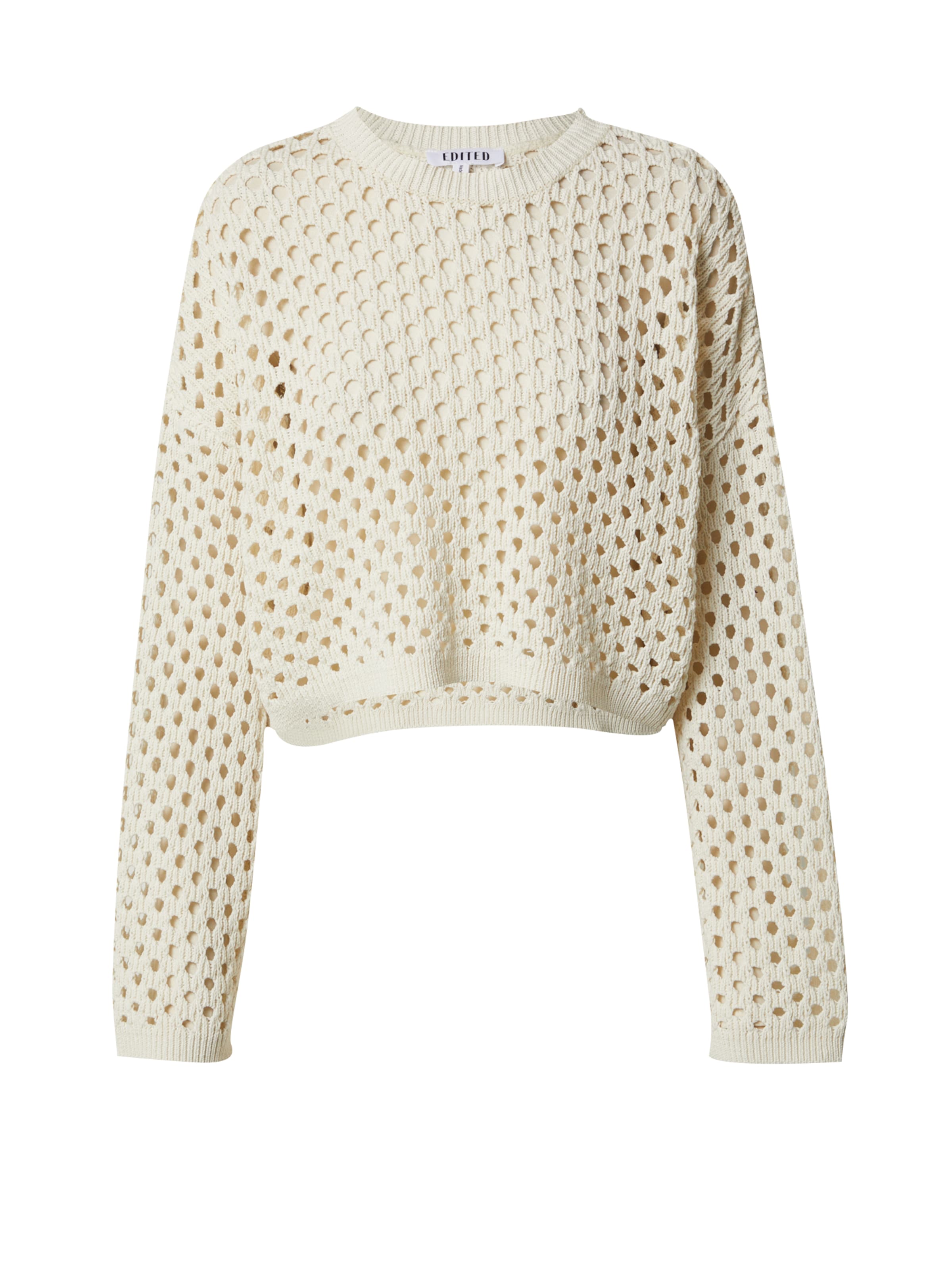 EDITED Sweater 'Yella' in Beige: front