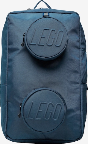 LEGO Rucksack 'Brick' in Blau: Vorderseite