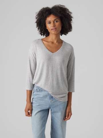 VERO MODA - Pullover 'BRIANNA' em cinzento: frente