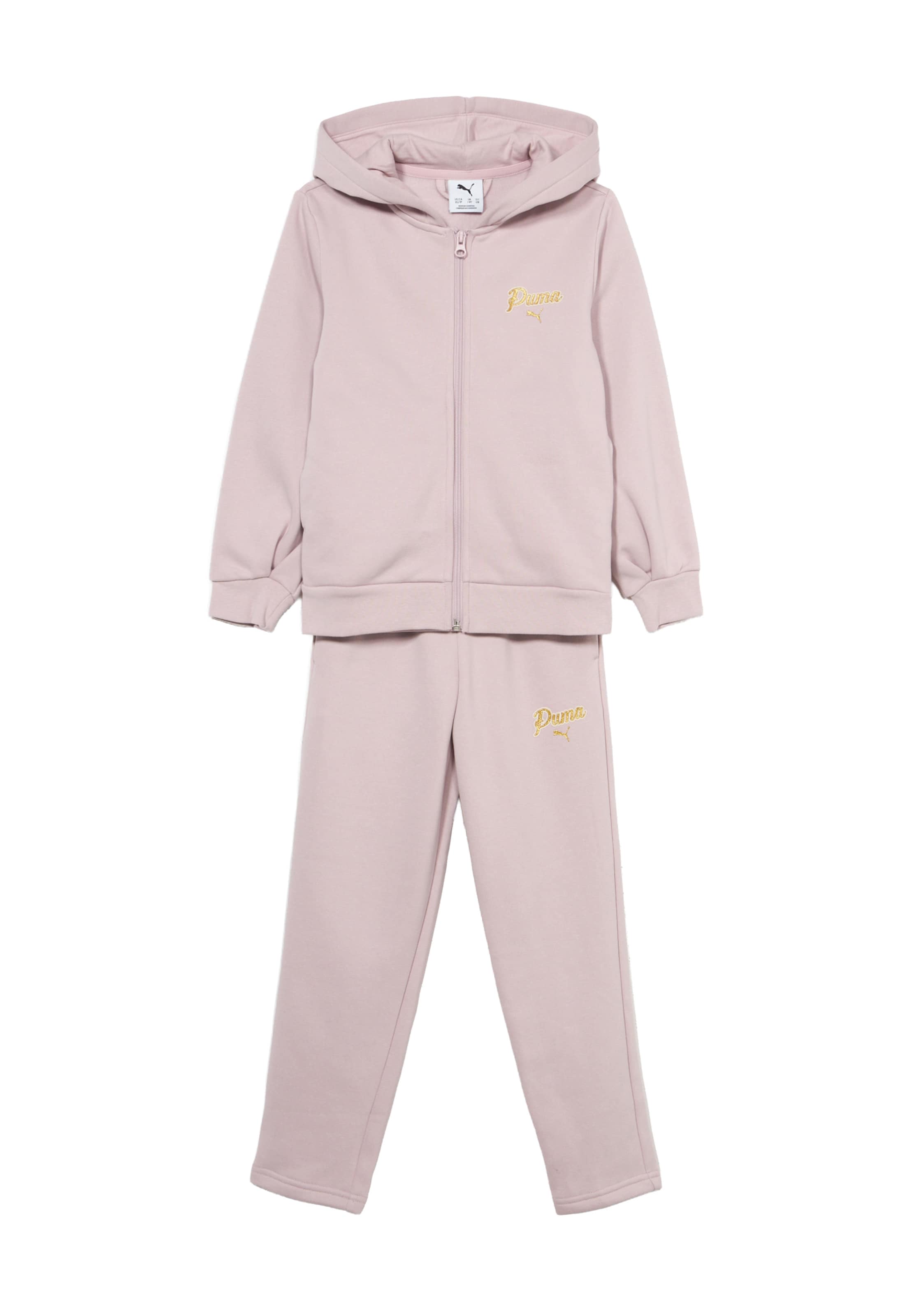 PUMA Tepláková souprava 'ESS SCRIPT' – pink: přední strana