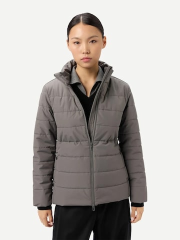 GOBI Cashmere Φθινοπωρινό και ανοιξιάτικο μπουφάν 'Women's CashmereTECH Jacket' σε γκρι: μπροστά