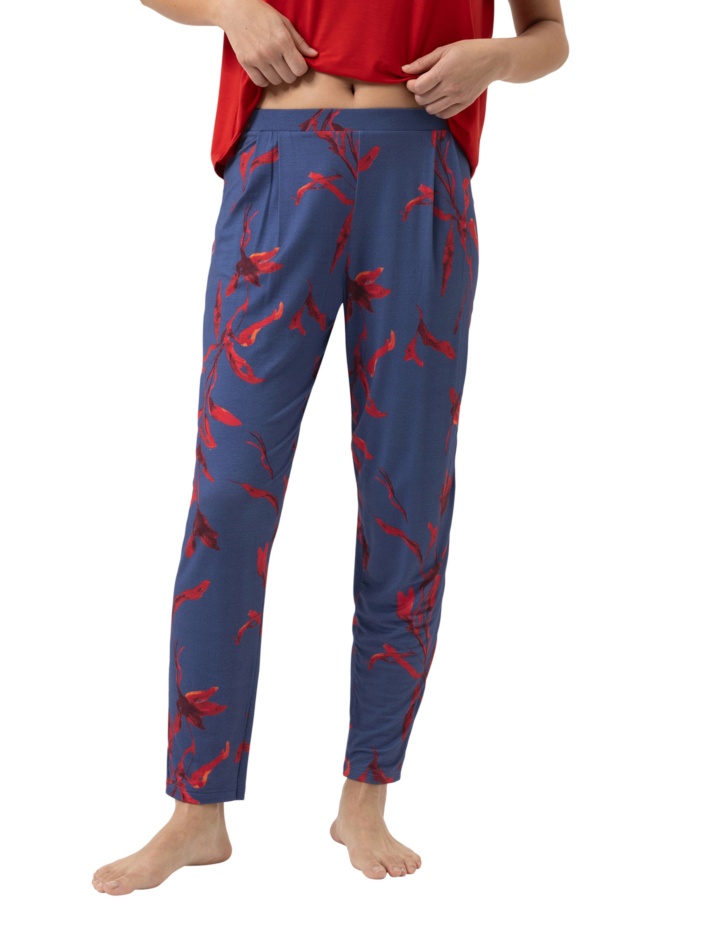 Pantalon de pyjama Mey en bleu : devant