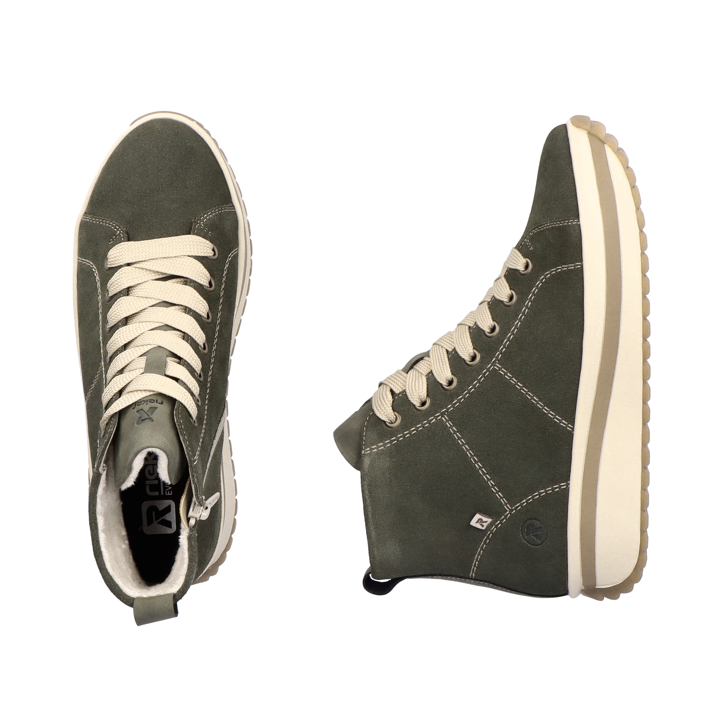 Rieker Sport Lace-Up Ankle Boots ' W0960 ' in Green