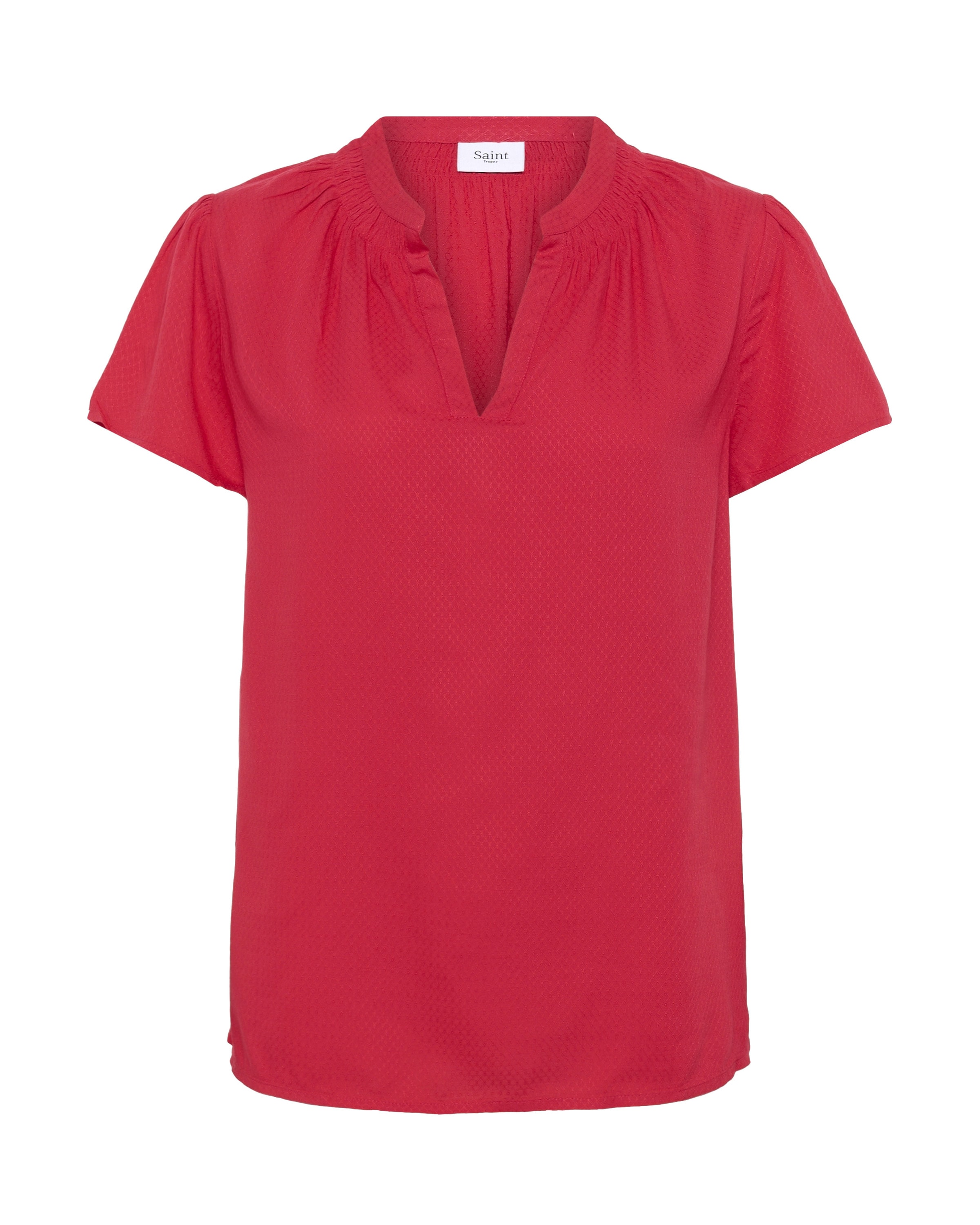 SAINT TROPEZ Bluse in Rot: Vorderseite