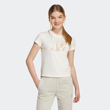 T-Shirt fonctionnel ADIDAS SPORTSWEAR en blanc : devant