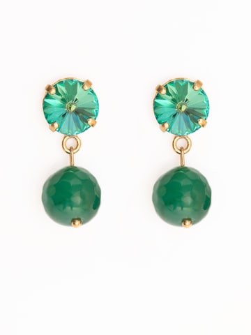 Secret Stones Earrings 'Green beauty' in Green: front