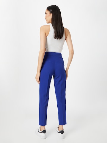 Effilé Pantalon à plis Wallis en bleu