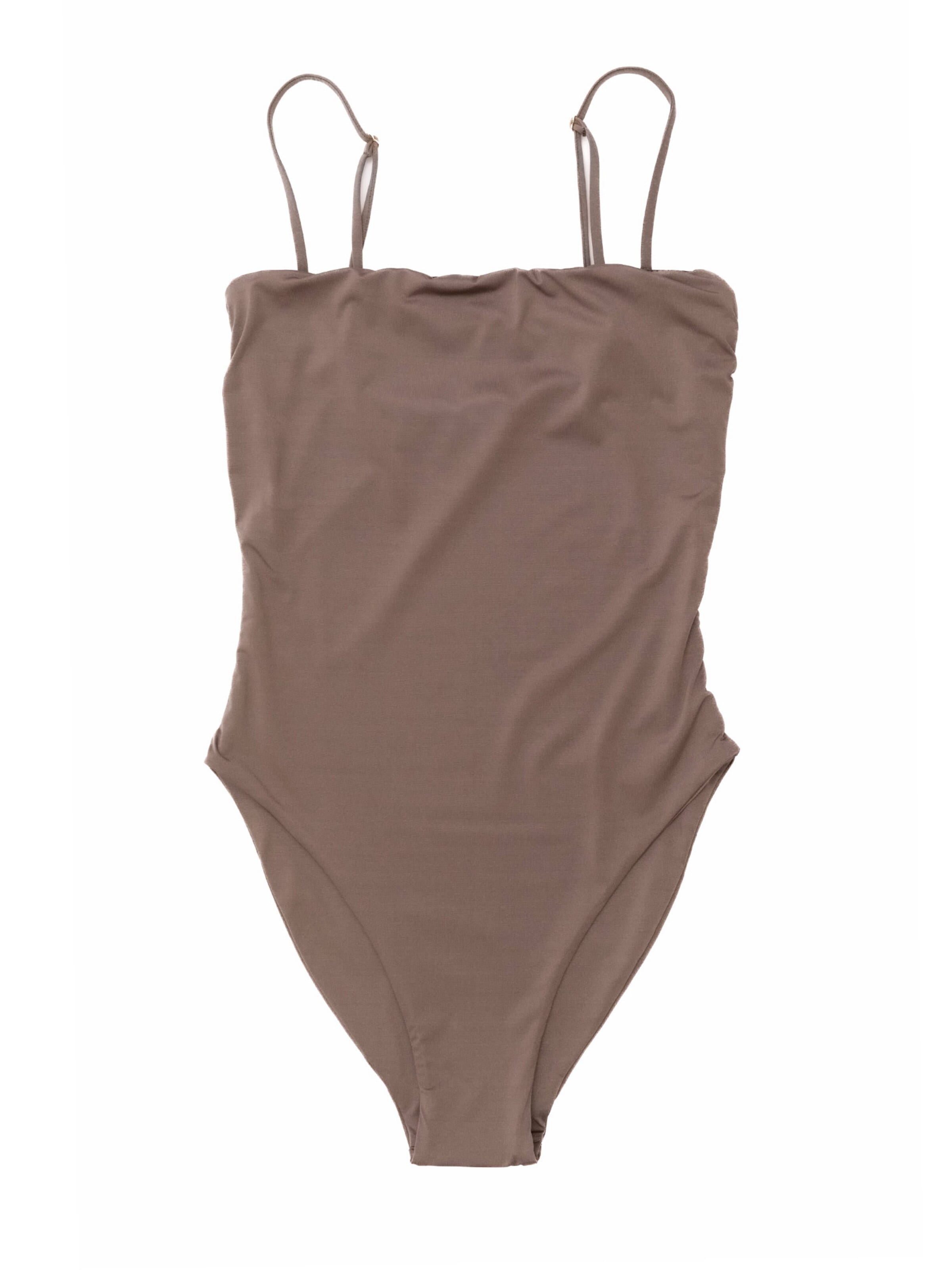 Matia Beachwear Klassisch Badeanzug 'Hannah'‌‌‌‌‌‌‌‌‌‌ in Braun: Vorderseite