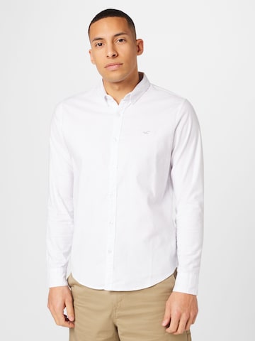 HOLLISTER Regular fit Business shirt in White: front