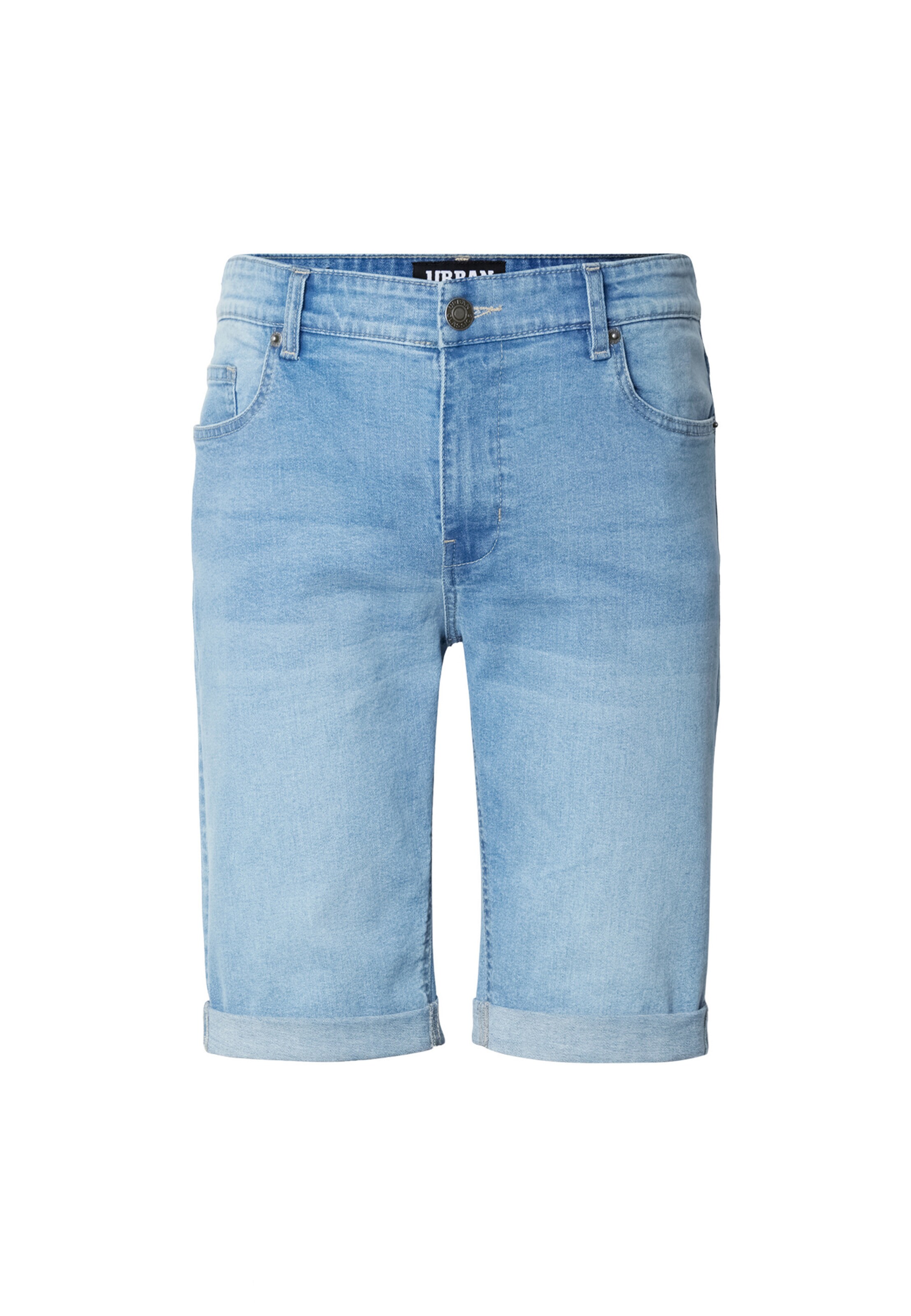Urban Classics Slimfit Džíny – modrá: přední strana