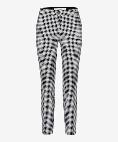 BRAX Pantalon chino 'Maron S' en noir / blanc cassé, Vue avec produit