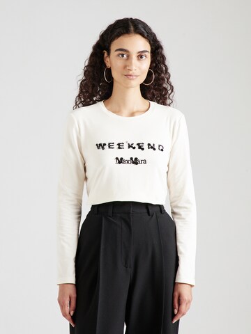 Weekend Max Mara Shirt 'SIAMESE' in Wit: voorkant