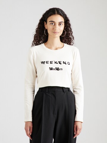 T-shirt 'SIAMESE' Weekend Max Mara en blanc : devant