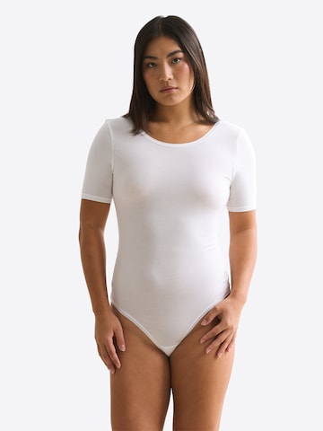 Shirtbody Erlich Textil en blanc : devant
