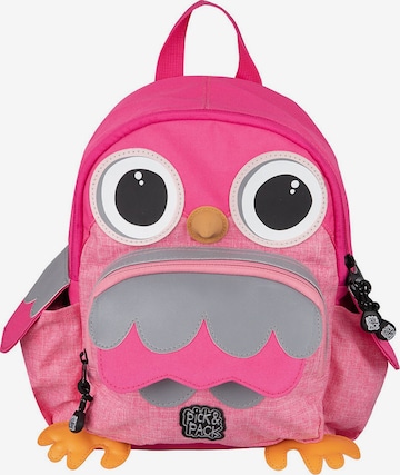 Pick & Pack Backpack 'Owl ' in Pink: front