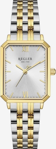Ceas analogic 'Régler Élégance Steel Bicolor Silver/Gold - Silver' de la Régler pe auriu: față