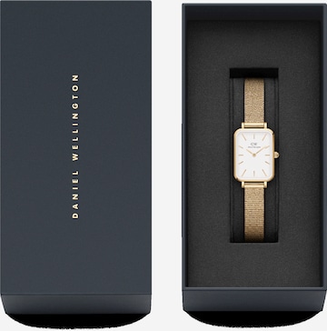 Daniel Wellington Analoginen kello 'Quadro Pressed Evergold G White' värissä kulta