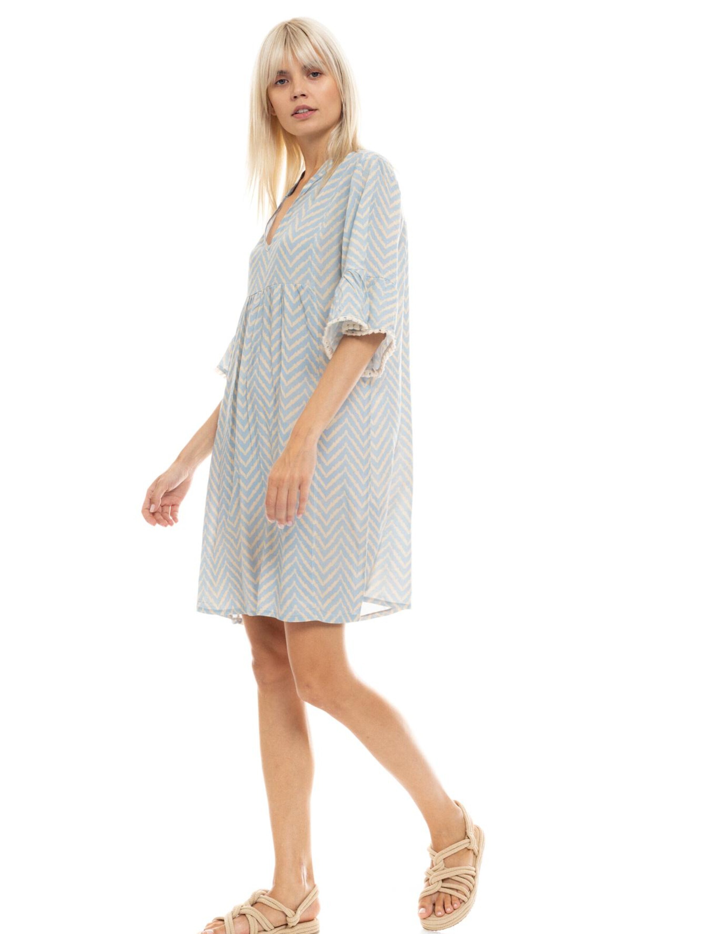Pink Label - Vestido de verano 'BEACHWEAR CABANA' en azul