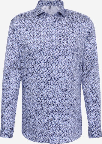 Coupe regular Chemise ETERNA en bleu : devant