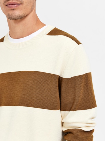 SELECTED HOMME Sweater 'Martin' in White