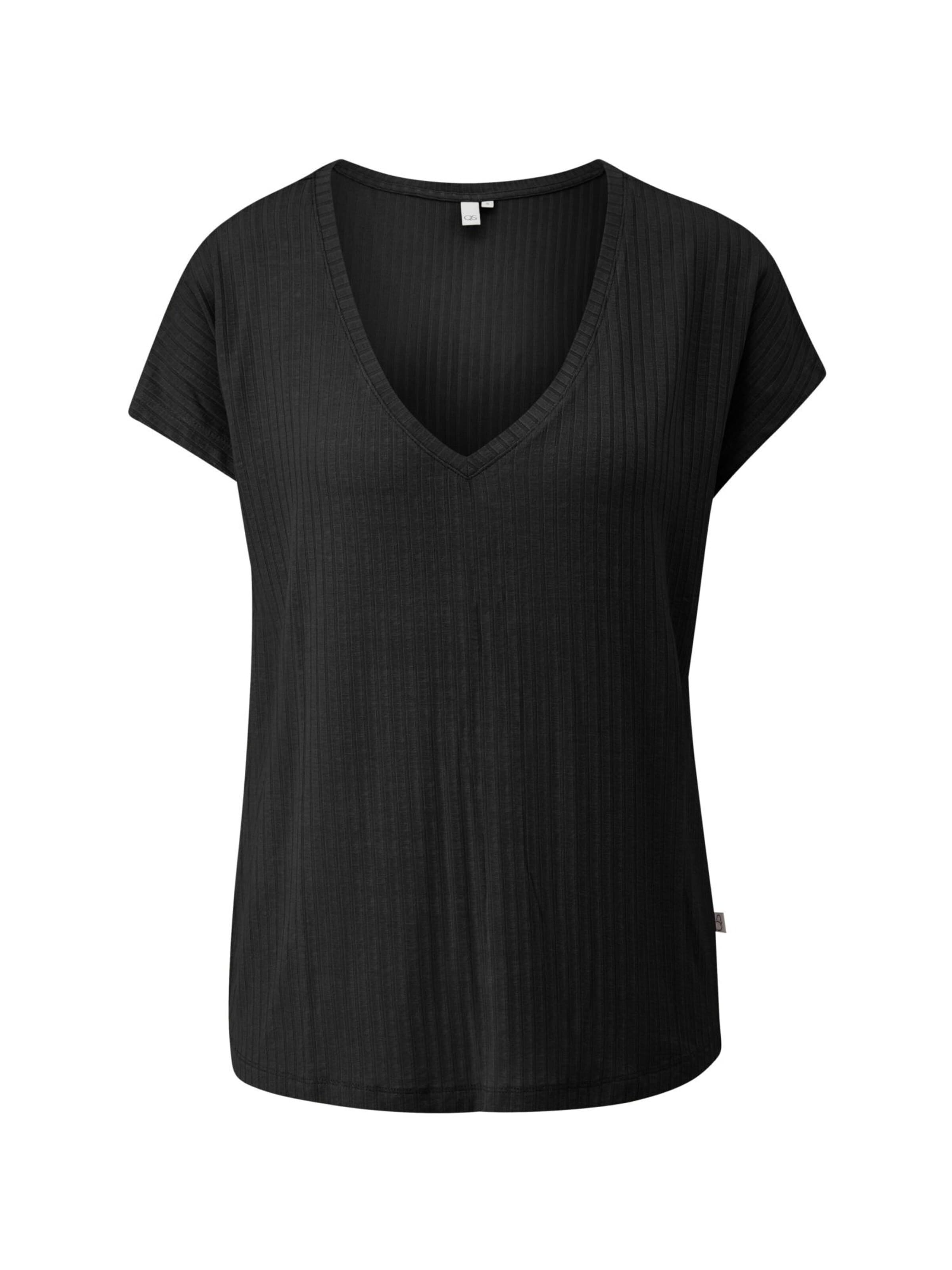 QS Shirt in S in de kleur Zwart, Productweergave